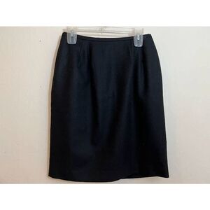 Norton mcnaughton black skirt of wool  size 8 knee length.